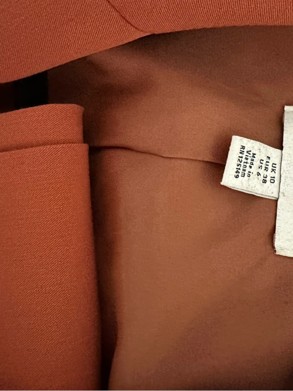 Topshop  Double-Breasted Rust Blazer - Picture 2 of 4